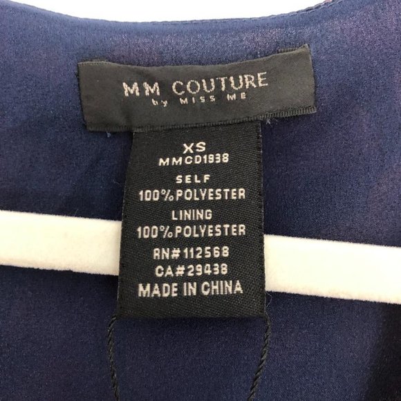 NWT MM Couture chiffon patterned dress - size XS - Picture 6 of 6